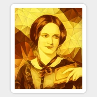 Charlotte Bronte Golden Portrait | Charlotte Brontë Artwork 11 Sticker